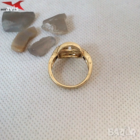 Пръстен с 14К златно покритие 224829, снимка 2 - Пръстени - 52904083