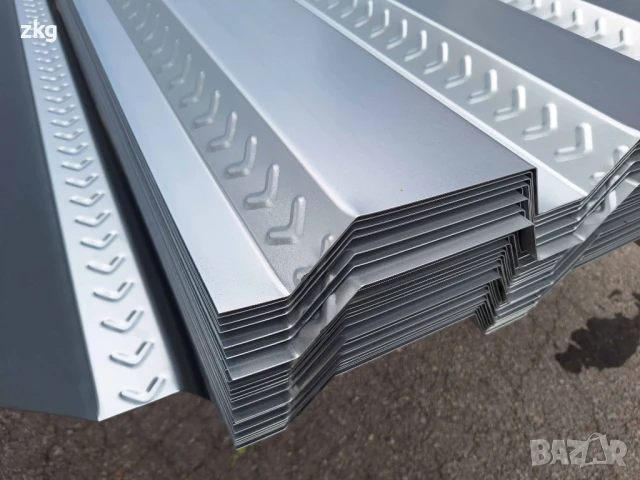 Оставащ кофраж от трапецовидна поцинкована ламарина TR50, TR73 и TR100, снимка 5 - Строителни материали - 50236879