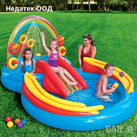 Детски басейн с фонтан Intex 2,97x1,93x1,35 м