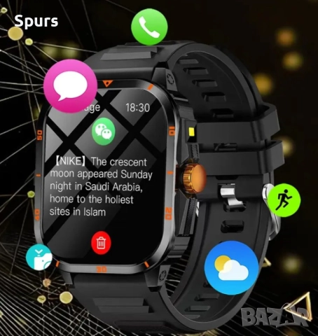 ERUN Смарт часовник за мъже и жени - Безжичен 5.3, снимка 6 - Мъжки - 52212365