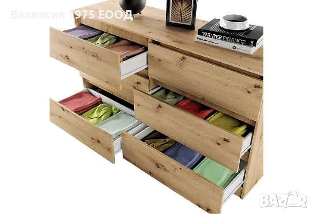 Скрин Сити 3076 дъб артисан или комбинация мока/ лате, снимка 4 - Скринове - 47352548