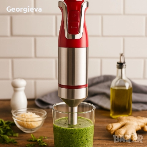 Ръчен пасатор Royalty Line RL-ESTM800, 800W с неръждаема стомана и регулатор на скоростта, снимка 5 - Чопъри и пасатори - 51689973