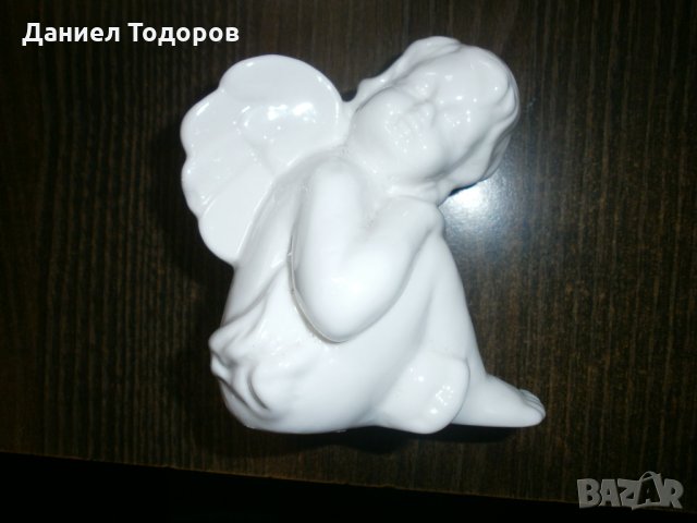 Стара Порцеланова Фигура - Ангел, снимка 7 - Декорация за дома - 30809419