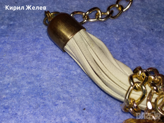 ГИЗДАВА МОДНА ВИНТИДЖ АРТ ГРИВНА ХЕНД - МЕЙД БИЖУ 44157, снимка 10 - Гривни - 44756145