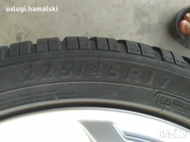 Алуминиеви джанти с гуми Audi 225/45/17, снимка 7 - Гуми и джанти - 55898766