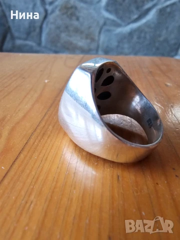 Мъжки сребърен пръстен, снимка 2 - Пръстени - 51317102