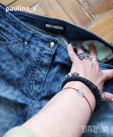 Цветни еластични дънки / голям размер , снимка 4 - Дънки - 36838301