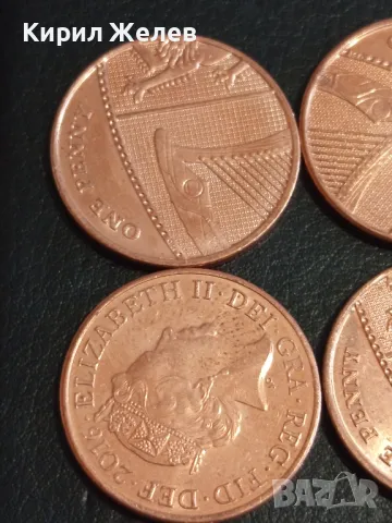 Лот монети 15 броя 1 пени Англия различни години за КОЛЕКЦИЯ 39866, снимка 2 - Нумизматика и бонистика - 49165029