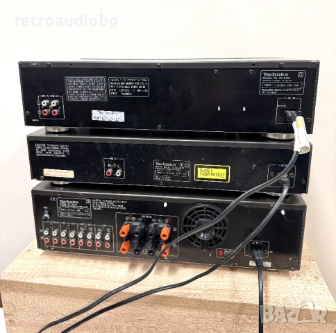 🔊Ретро аудио система - сет TECHNICS - усилвател, сд плеър и дек🔊, снимка 2 - Аудиосистеми - 53054755