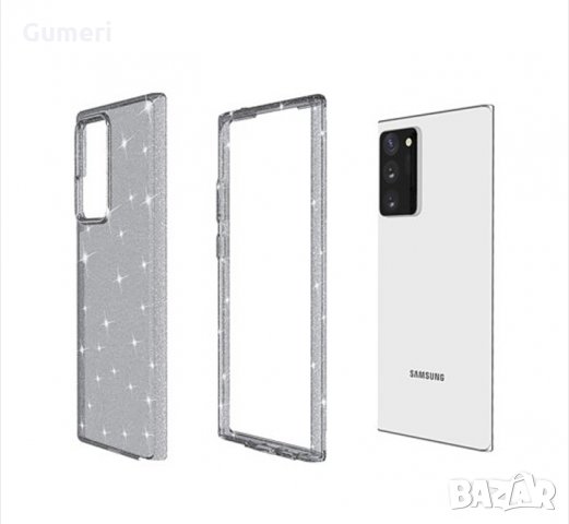  Samsung Galaxy Note20 Ultra / Note20 Plus / Note20 Pro Предпазен гръб с брокат , снимка 4 - Калъфи, кейсове - 30295411