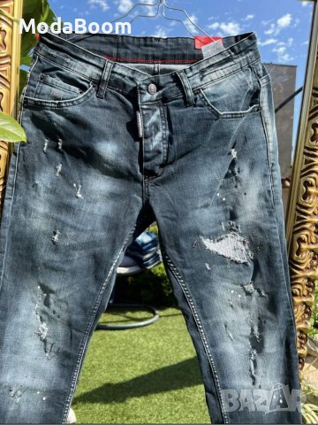 Мъжки сиви напръскани дънки , снимка 3 - Дънки - 37262973