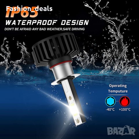 Нови LED крушки за фарове дълги светлини Супер ярки студено бяло ксенонови комплект 2 лампи, снимка 5 - Аксесоари и консумативи - 35612733