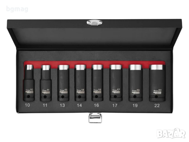 PARKSIDE PSNP 8 B2-комплект ударни вложки-глухи ключове, 8 части, снимка 7 - Гедорета - 50504461