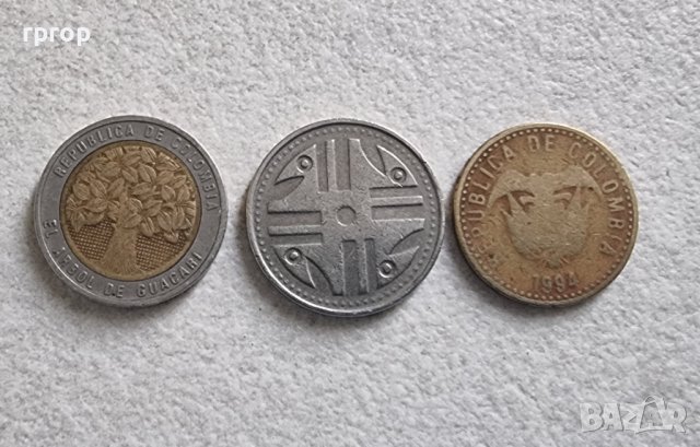 Монети . Колумбия. 100, 200 и 500 песос., снимка 5 - Нумизматика и бонистика - 42659701