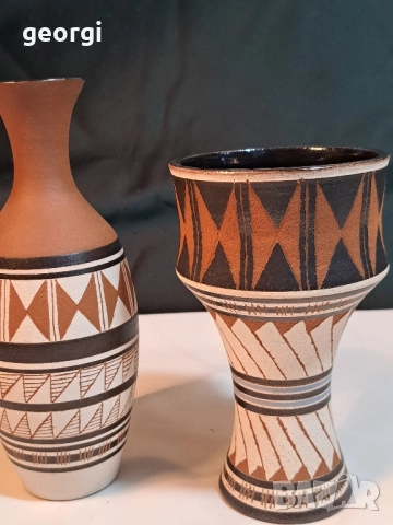 немски керамични вази Udo Mertzdorf 28/6, снимка 3 - Вази - 52066088