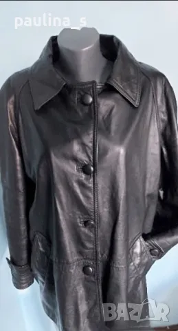 Два броя / Естествена кожа и велур / преходно палто / манто "Vera Pelle" / голям размер , снимка 6 - Палта, манта - 43621932