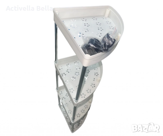 Ъглова въртяща се поставка Corner Storage Rack – максимално използване на всеки сантиметър пространс, снимка 8 - Органайзери - 52562428
