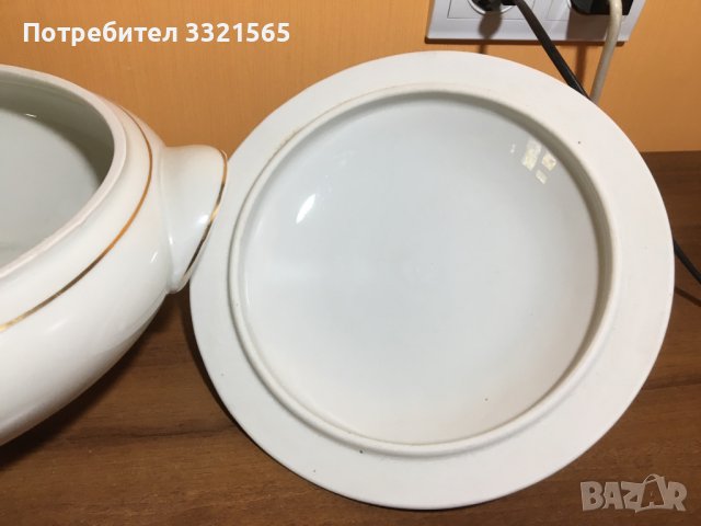 Български порцеланов супник, снимка 4 - Прибори за хранене, готвене и сервиране - 38341414