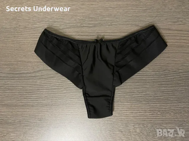 Стилни дамски бразилиани микрофибър и лентовидна дантела - ГРАЦИЯ, снимка 1