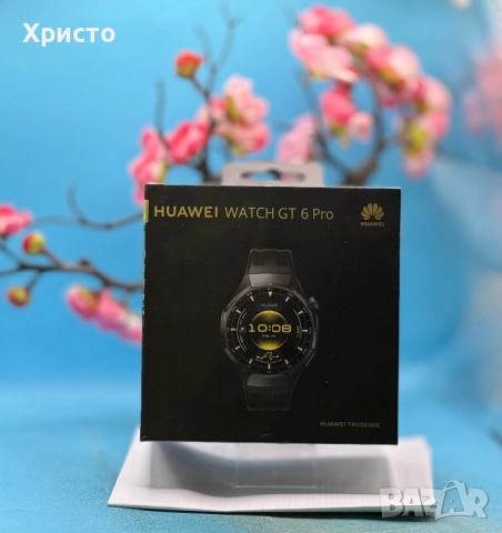 НОВ!!! Huawei Watch GT 6 Pro, 46MM, Black Titanium Alloy Case, Black Fluoroelastomer Strap, снимка 4 - Смарт часовници - 52672763