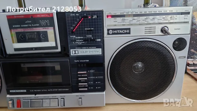 Радиокасетофон Hitachi-W1E, снимка 3 - Радиокасетофони, транзистори - 55834395