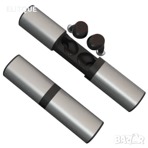 Bluetooth слушалки TWS-S2, зареждащ метален кейс с 1200mAh батерия - EP71, снимка 4 - Bluetooth слушалки - 48205690