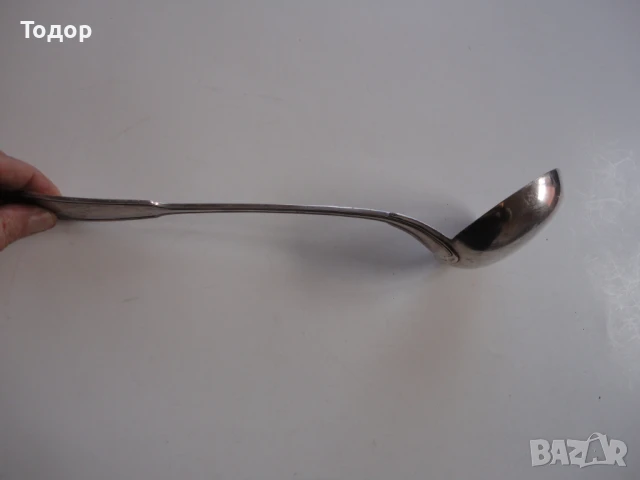 Голям посребрен черпак маркиран , снимка 8 - Антикварни и старинни предмети - 50471948