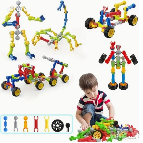 Образователен и забавен детски конструктор, снимка 6 - Конструктори - 52739582