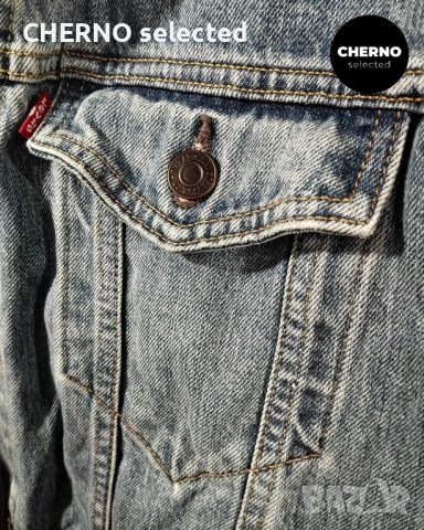 Мъжко синьо дънково яке LEVI’S Trucker Denim Jacket – размер L , снимка 15 - Якета - 54018818