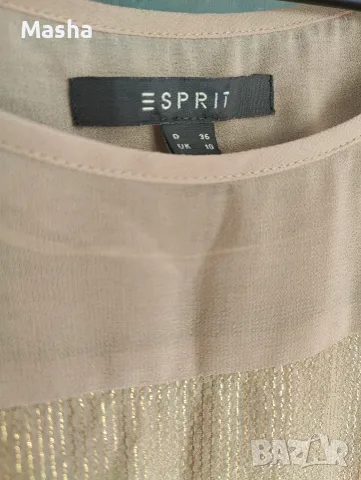 Елегантна копринена блуза ESPRIT (с ламе) – Размер DE 36 / UK 10 / M, снимка 4 - Блузи - 55967723