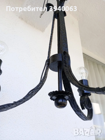 Стар полюлей от ковано желязо, снимка 7 - Антикварни и старинни предмети - 53207700