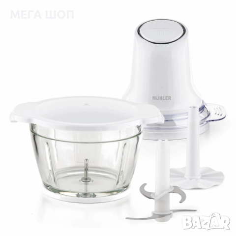 Мини чопър Muhler MCH-5088 – Мели, реже и пасира за секунди, снимка 3 - Чопъри и пасатори - 52592256