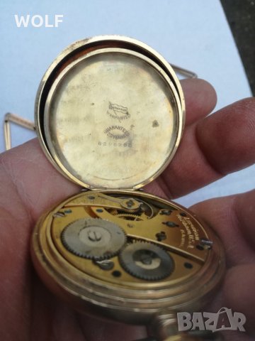  American Waltham USA 15jewels 1915г позлатен маркиран джобен часовник, снимка 5 - Антикварни и старинни предмети - 31037880