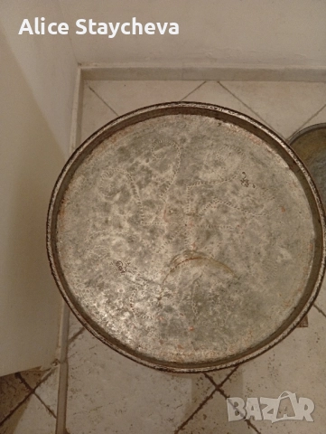 Синия голяма, медна тава, снимка 2 - Антикварни и старинни предмети - 51678745