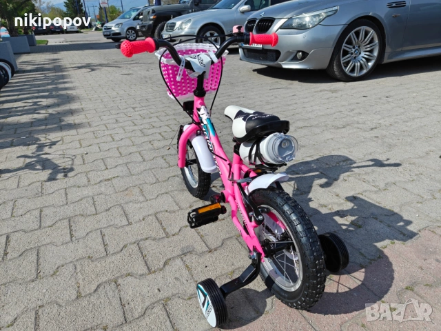 BG Детски велосипед 12" HAMATO розов, снимка 9 - Велосипеди - 54333991