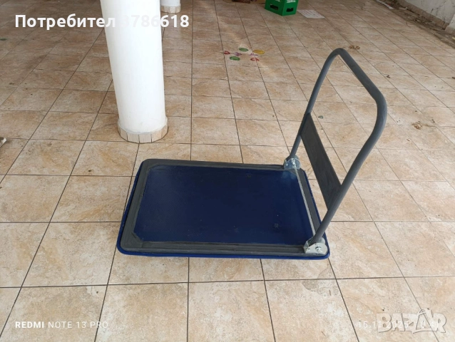 Количка на колела за пренасяне на багаж със згъваема дръжка, снимка 4 - Друго търговско оборудване - 52420453