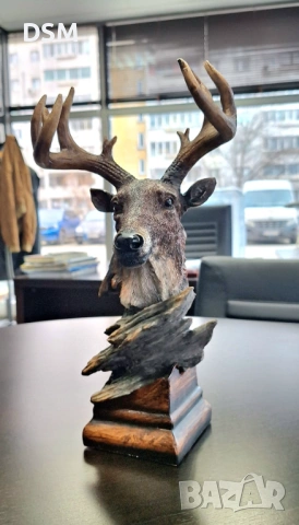 Нова Статуетка Елен - Трофей - Сувенир Еленче с Рога - 30см, снимка 5 - Статуетки - 53254690