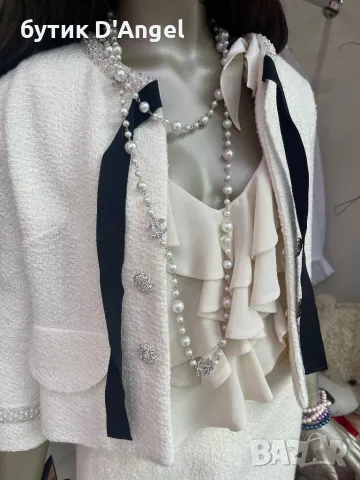 Дълго колие с перли, снимка 3 - Колиета, медальони, синджири - 47660243