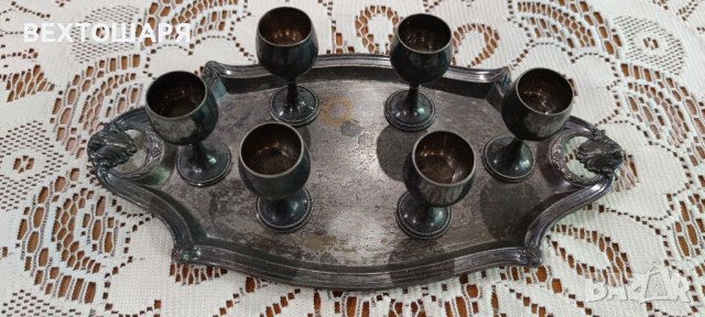 Стар Посребрен Немски Сервиз WMF, снимка 3 - Антикварни и старинни предмети - 38471060