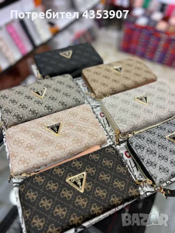 GUESS дамско портмоне+кутия, снимка 2 - Портфейли, портмонета - 48735967