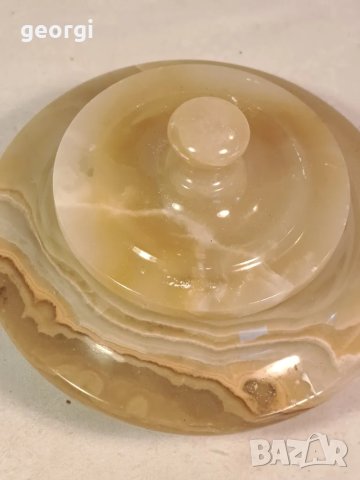 каменна бонбониера бижутерка от оникс  19/4, снимка 3 - Колиета, медальони, синджири - 49167736