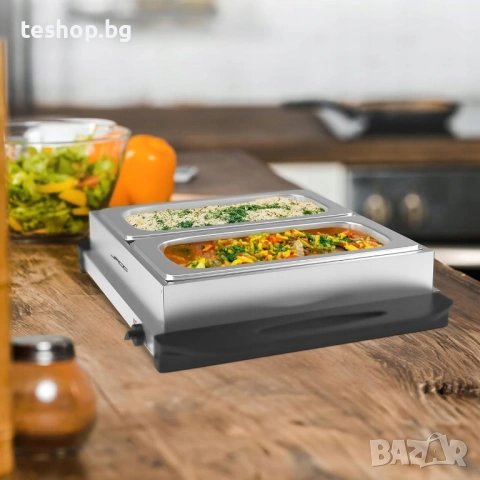 Бен мари / ел. нагревател за храна 200W, 2 х 2,5 литра, снимка 4 - Други - 53940158