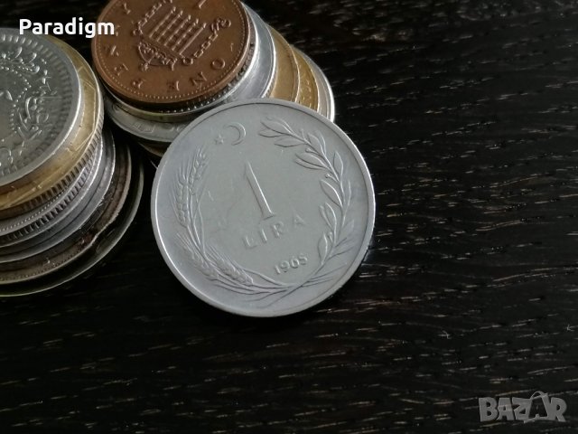 Монета - Турция - 1 лира | 1965г.