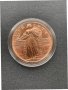 1 oz Golden State Mint Standing Liberty 999 Fine Copper Round, снимка 3