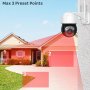 Водонепромокаема ULTRA HD 5MP PTZ 4хZoom WiFi Следяща Камера Микрофон Карта Слот PIR Сензор Движение, снимка 5