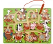 Дървен магнитен лабиринт с цифри Melissa & Doug Ферма, снимка 4