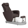 Стол за педикюр Azzurro 016C - кафява/черна с хидромасаж и масаж на гърбъ