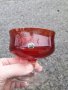 Италианска чаша от рубинен кристал , снимка 1