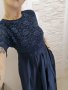 Swing официална рокля, тъмносиня, дантела, L/XL размер , снимка 5