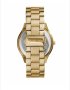 Michael Kors - Часовник Slim Runway с 3 стрелки, Златист, снимка 2